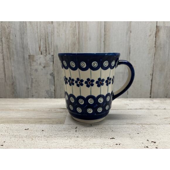 Polish Pottery Mug Handcrafted Boleslawiec Stoneware Zaklady Ceramiczne, Poland - Picture 1 of 4